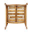Ensemble repas d'extérieur en bois 7 pièces avec coussin