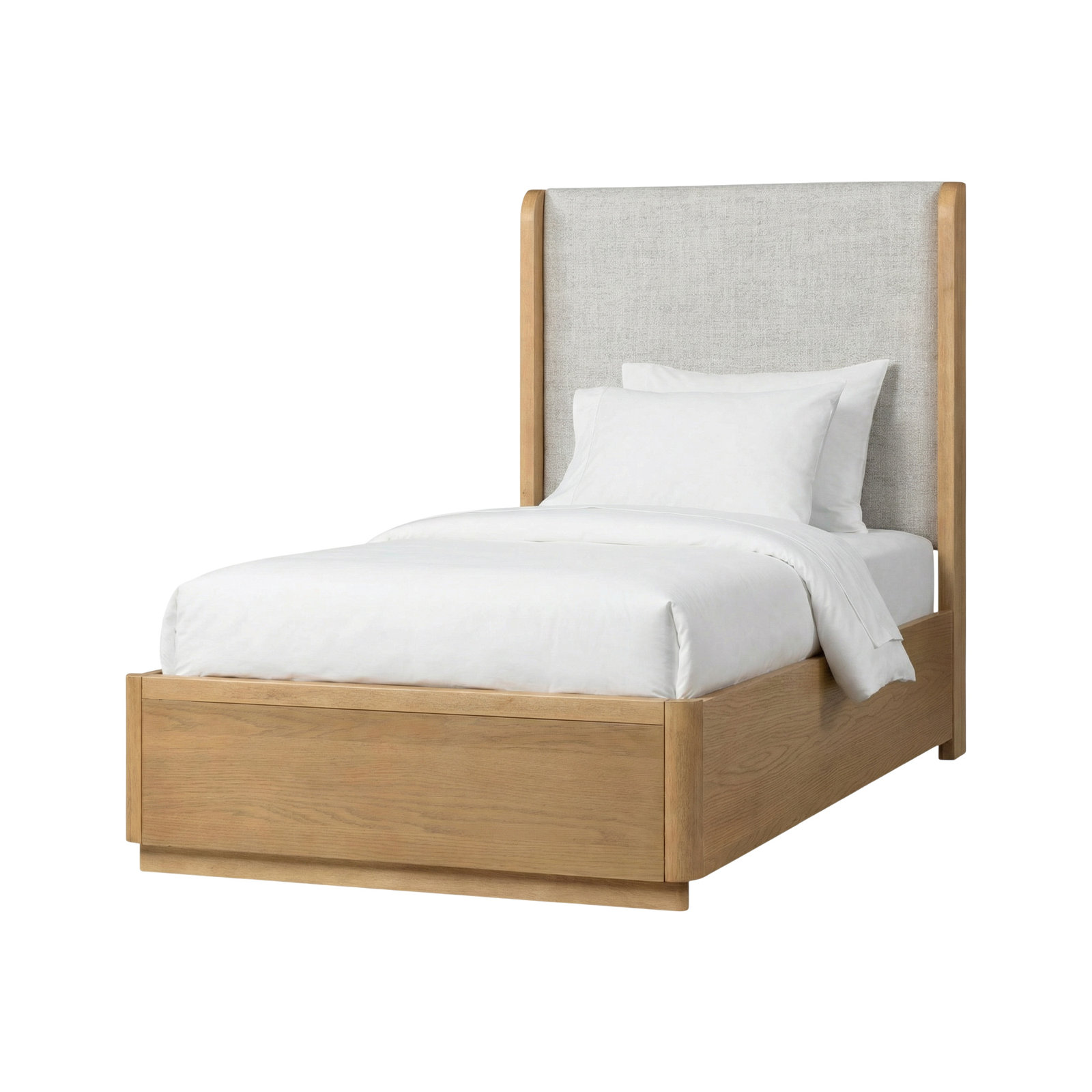 Modena Upholstered Bed, Natural, Twin