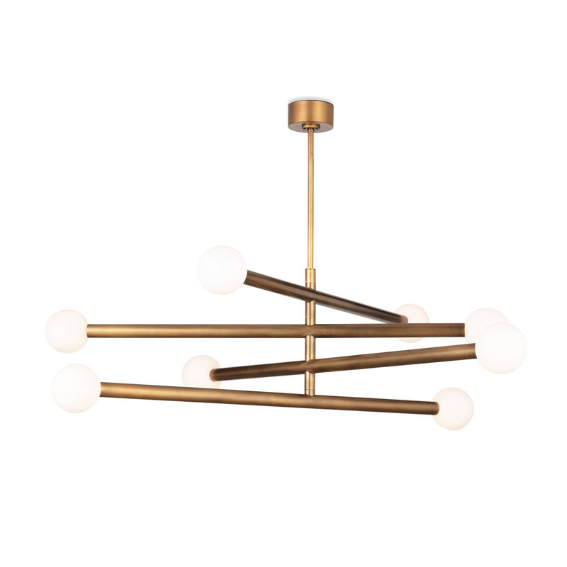 Beaubien Chandelier, Natural Brass