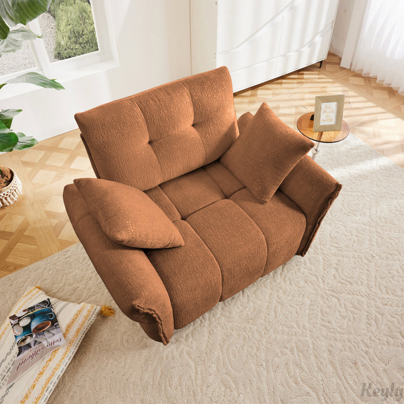 Méridienne ergonomique à une place, Orange