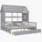 Jindalee Solid Wood Shared Twin Storage Bed-800780084