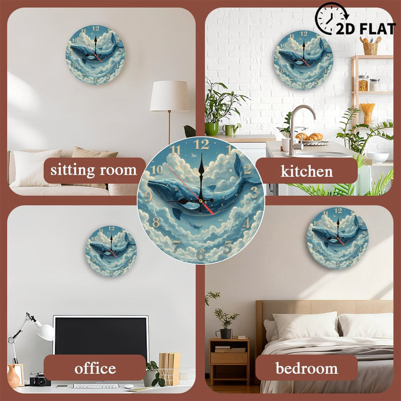 Horloge bleue