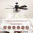 Datzer 52'' Industrial Ceiling Fan with Light Kit Reversible Motor