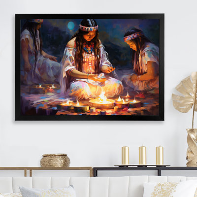 Native American Heal Ritual Memory - Art mural sur toile, art amérindien