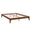 Base de lit plateforme en bois avec support en lattes de bois-106064834