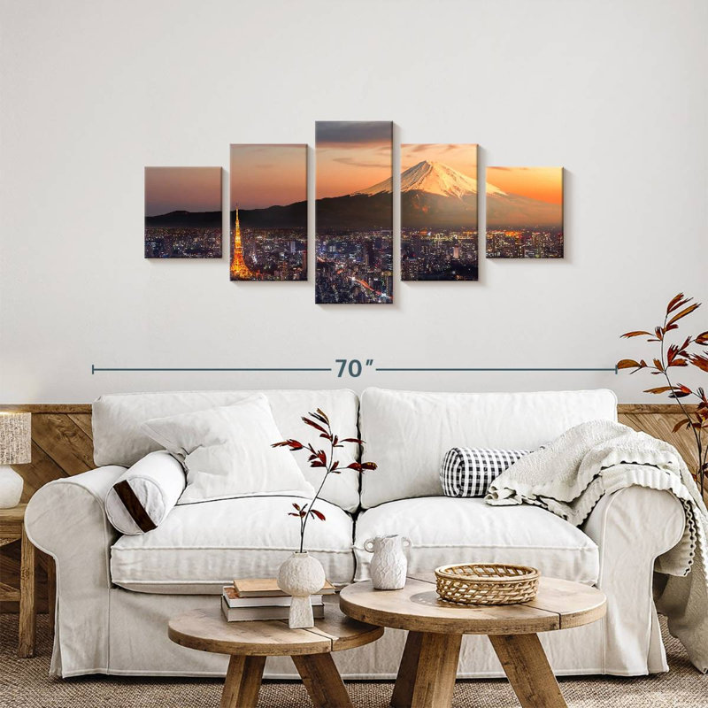 Blazing Tokyo Tower, 24" H x 55" W