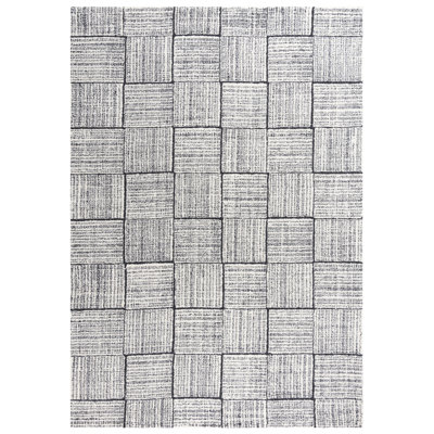 Tapis gris anthracite en laine touffeté à la main Jolleen