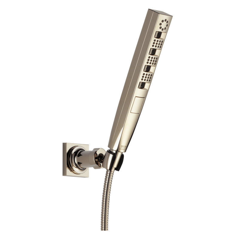 H2Okinetic 3-Spray Wall Mount Hand Shower, Handheld Shower Head 1.75 GPM, Polished Nickel