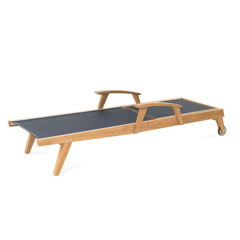 Bayhead Outdoor Teak Chaise Lounge