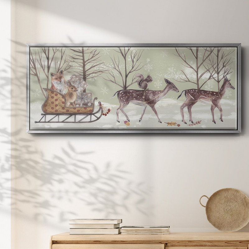 Christmas Time Collection D- Framed Canvas