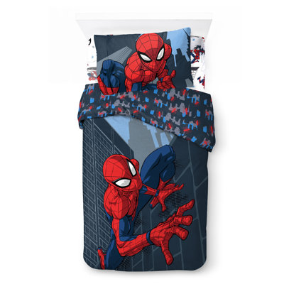 Marvel Spiderman City Streets 100% Cotton Single Bed Set