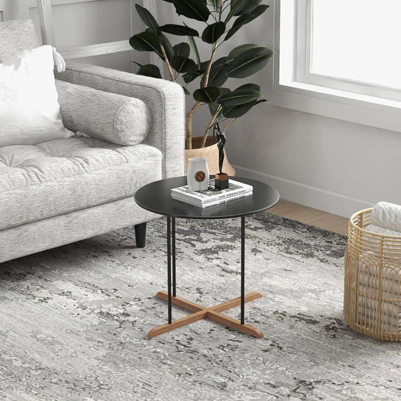 Table d'appoint Binaire avec base en croix