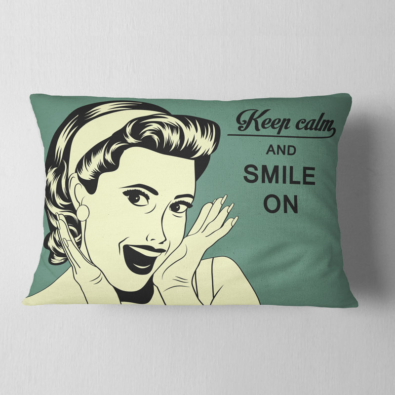 Coussin Pop Art, Rectangulaire, 12 po x 20 po