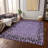 Machine Washable Indoor/Outdoor Claudian ACN1230 Purple Rug-103710708