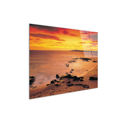 Sea Flow By Art Studio 58×78 Cm CrystalArt Acrylic Material Glass Effect, Frameless Panel, Lightweight Ready To Hang by Art Studio - No Frame Print on Plastic / Acrylic