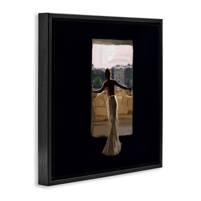 Italian Architecture Overlook Framed Floater Canvas Wall Art, design by Amelia Noyes