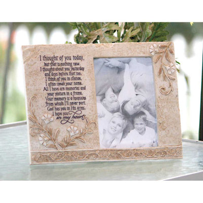 Melby I Though Tabletop Resin Picture Frame