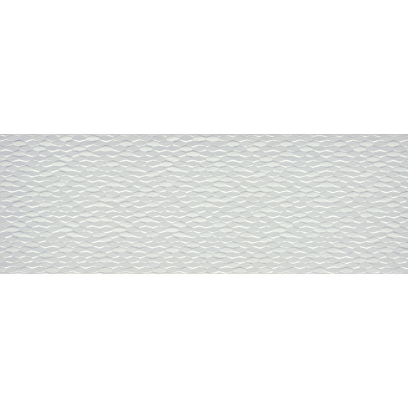 Artwork™ 12" x 35" Beveled Ceramic Metal look Tile, Gray