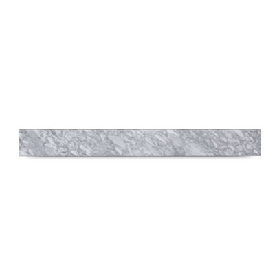 60" White Carrara Marble Backplash For Vanity Sink Top