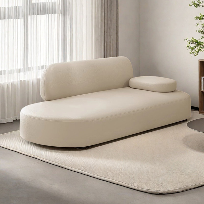 Méridiennes d'intérieur avec appui-tête mobile Finck, Face à la droite, Beige