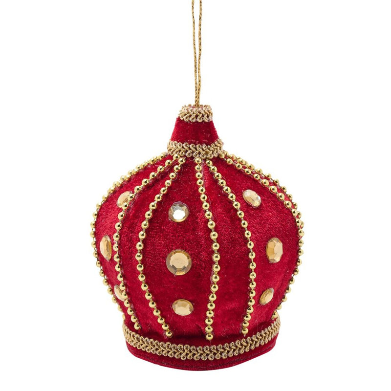 Red Velvet Crown Hanging Decoration