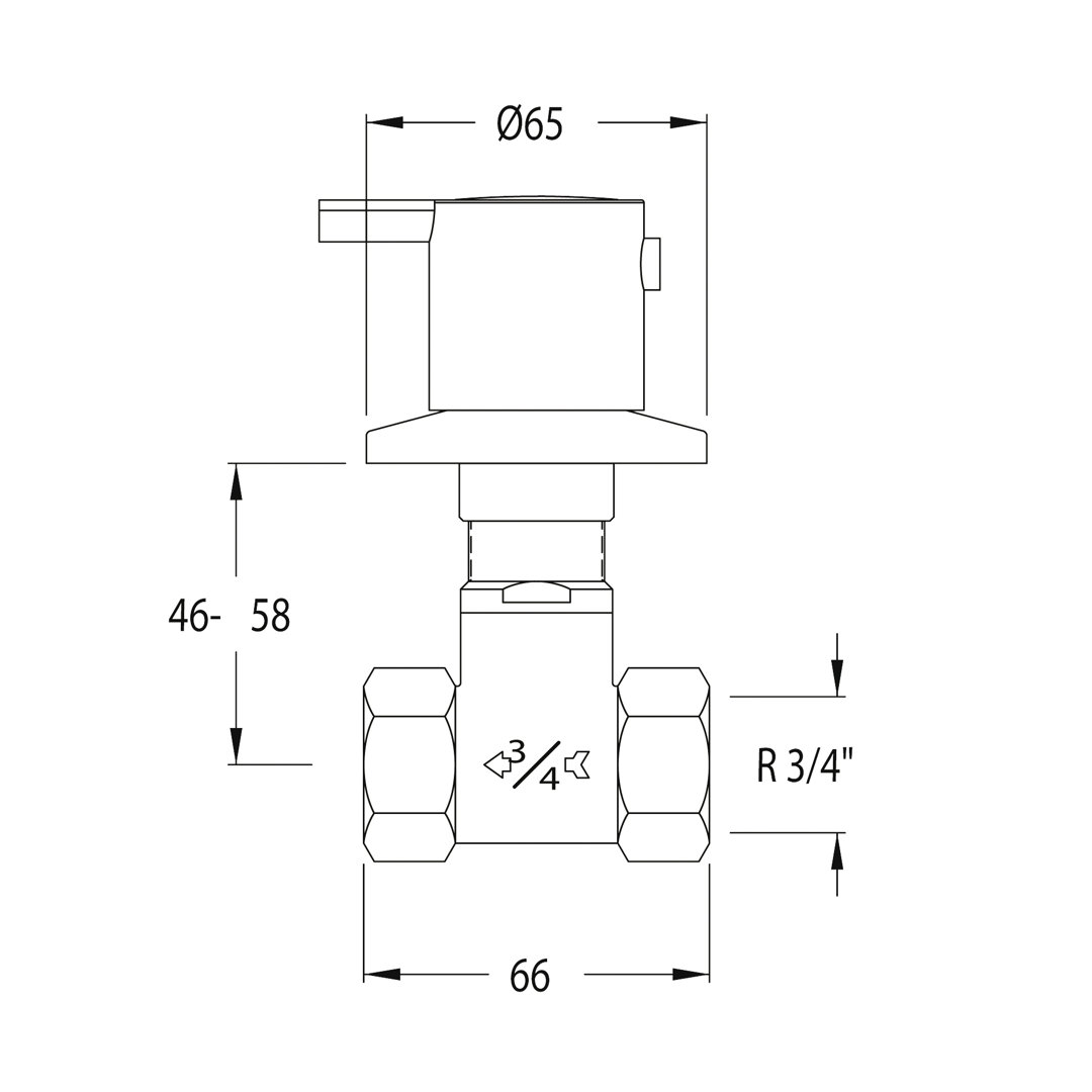 Shirely Single Concealed Shower Valve