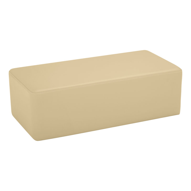 Tabouret rectangulaire modulaire de Learniture, H 12 po x l 36 po x P 18 po, Non, Sable