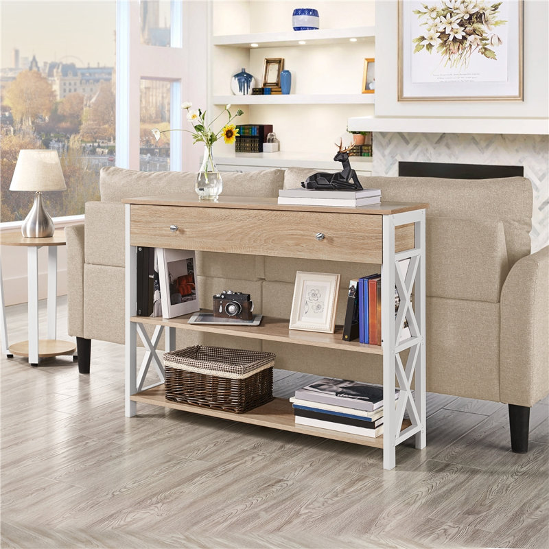 Console 39,5 po Keivha, Chêne clair