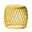 Élégante table d'appoint en fer jaune mat, style, 19,98 po x 19,98 po x 17,99 po, capacité de charge de 20 lb merveilleuse accentuée, porteuse de croissance