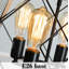 Luminaire suspendu en forme de cage style campagnard rétro noir et blanc Farmhouse-129870510