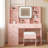 Bohuslava Vanity Table Stool Set-2031673712