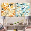 Conleigh - Ensemble de 2 collages abstraits carrés-101858233-101858229