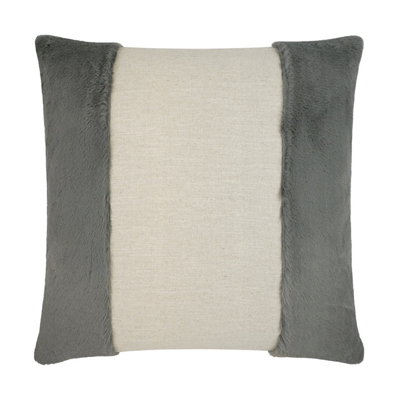 Courchevel Pillow Cover & Insert, Steel, Square 22"
