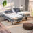Split King Massaging Adjustable Bed with Remote 12 Inch Memory Mattress Included