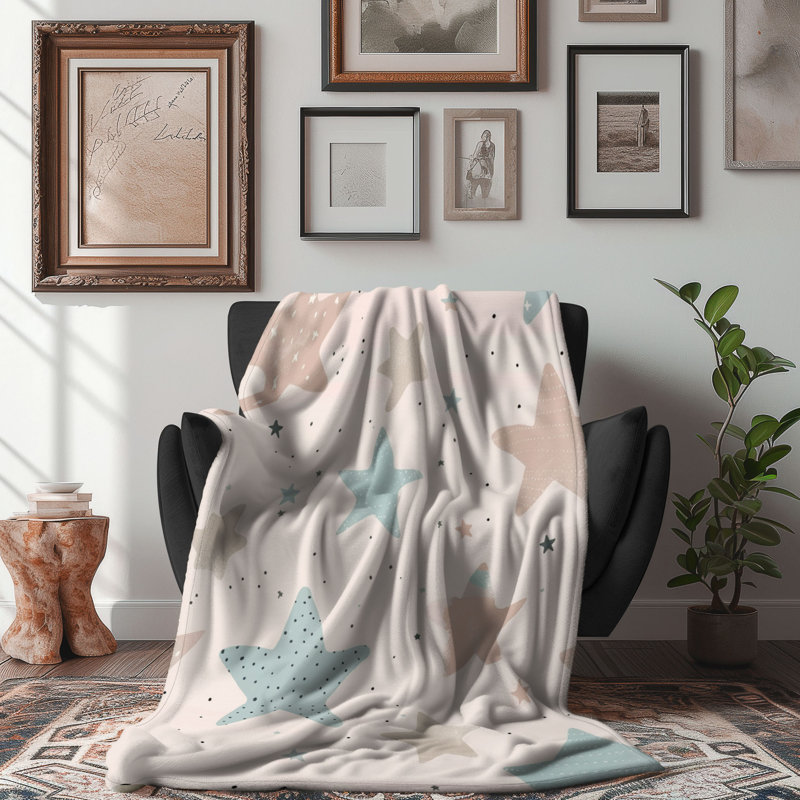 Couverture de qualité supérieure 1 pièce Carnation Cuddle Buddy, L 50 po x L 60 po