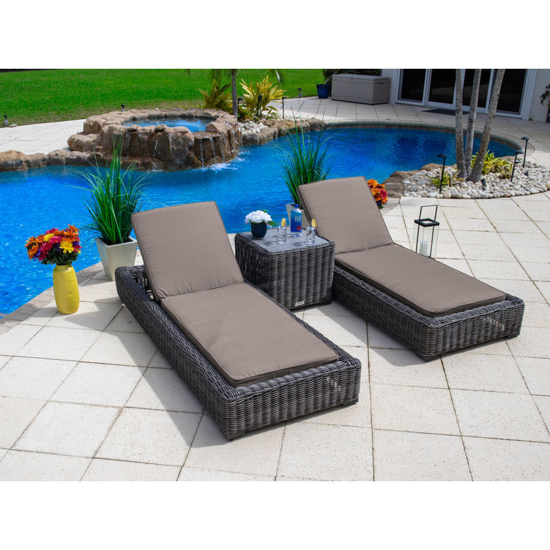 Malmo Collection In Gray 15 - Person Patio Conversation Set with Cushions, Sunbrella Canvas Taupe, Gray, 8 Pieces Included