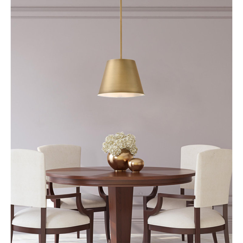 1 - Light Single Pendant, Gold