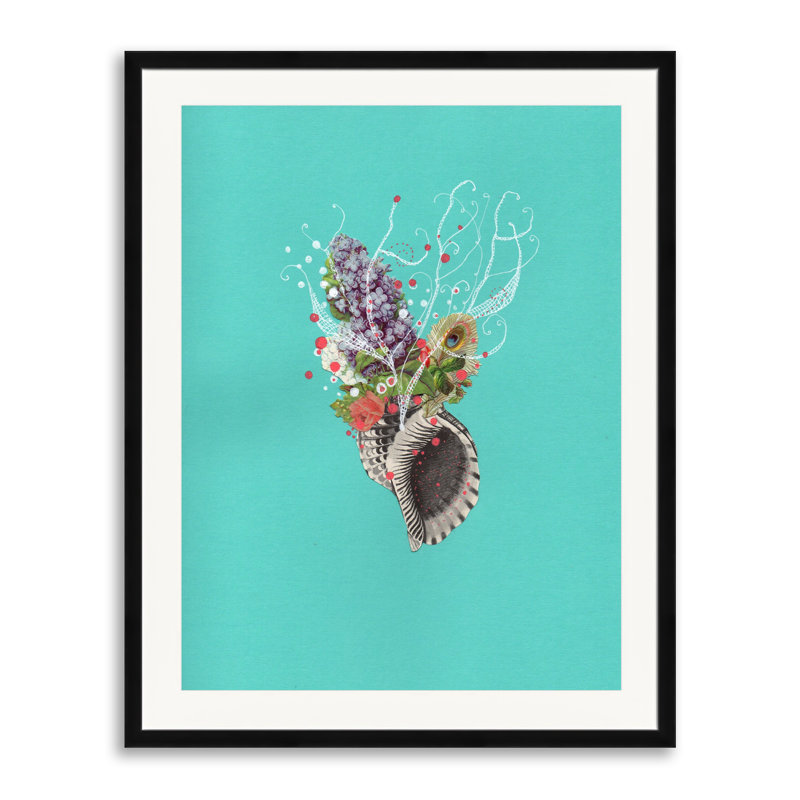 Sea Spine Print by Jenny Brown, Black Framed Paper, 31.25" H x 25.25" W