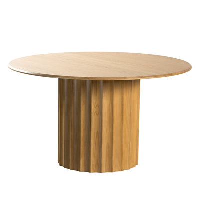 Solid Wood Dining Table Round Pedestal Kitchen Table
