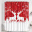 Rideau de douche 70,87 "x 70,87" avec motif renne et flocon de neige