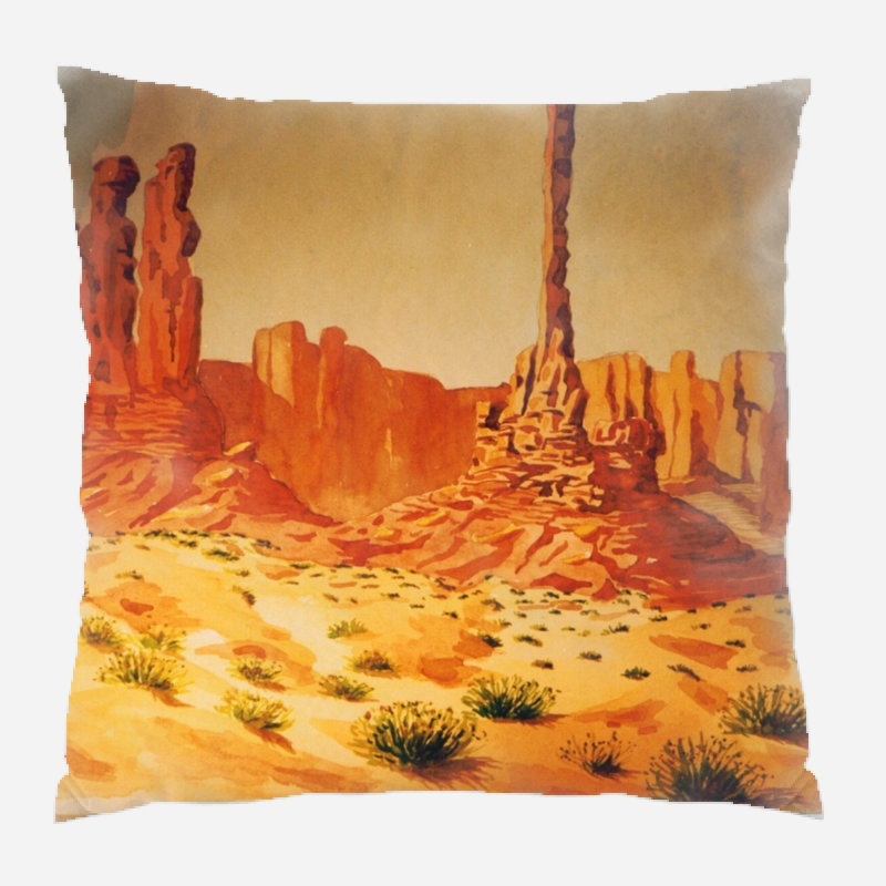 Kyla Monument Throw Pillow, Synthetic, Indoor