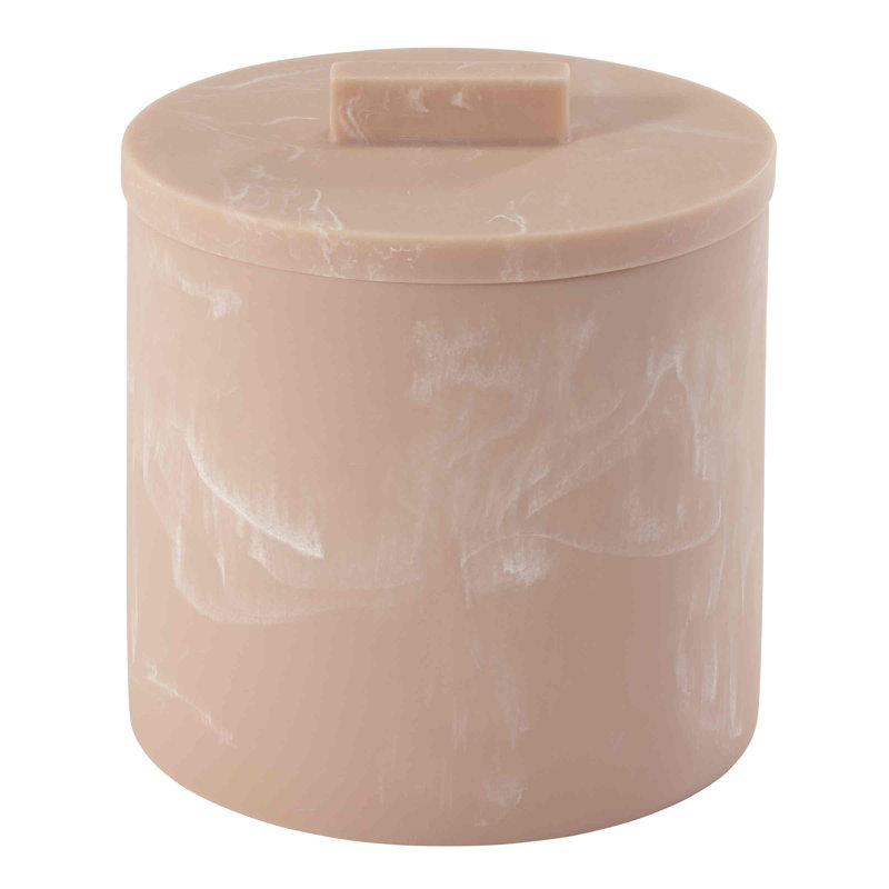 Kendall Clay Marble-Look Resin Covered Jar