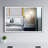 Black Aluminum Frame Lighted Bathroom Mirror-43159952
