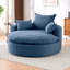 Fauteuil d'appoint pivotant à 360 °, fauteuil demi-tonneau en velours côtelé, fauteuil confortable sans os de 57 pouces-2144785779