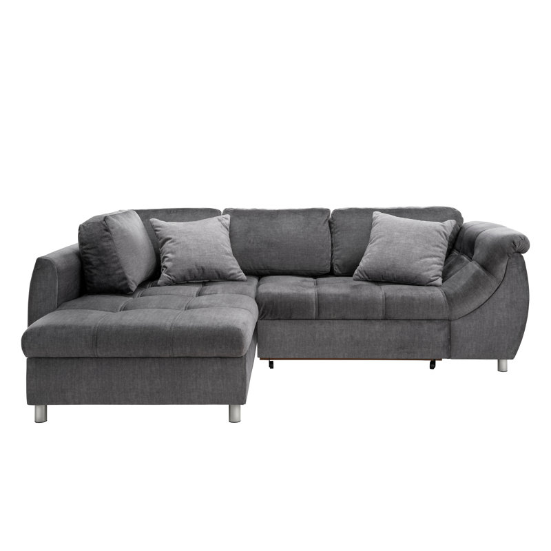 Ecksofa Cornwall mit Bettfunktion, Left Hand Facing, Tessuto Asche