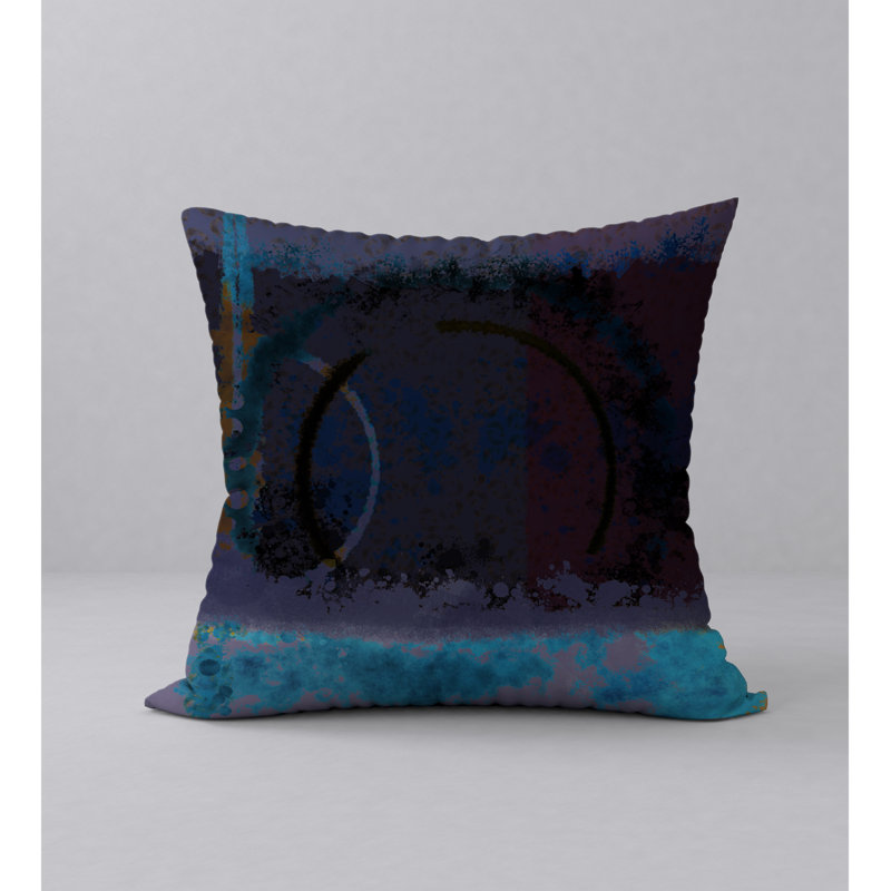 Abstract Reversible Throw Pillow, 18" x 18"