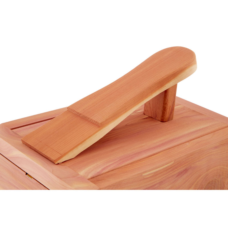 Cogar 12 Pair Solid Wood Shoe Storage Box