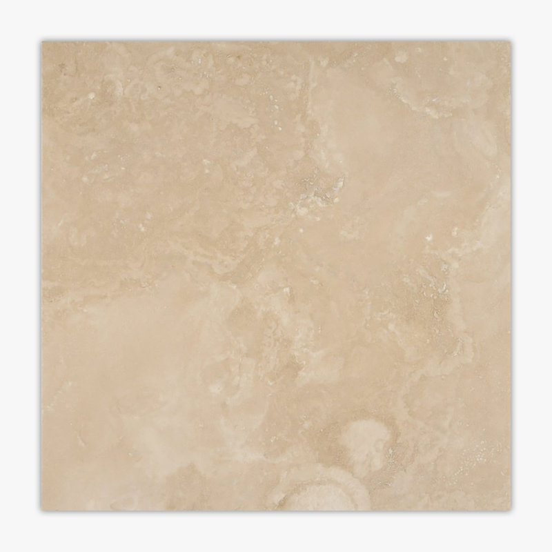 Ivory Honed Filled 24x24 Travertine Tile