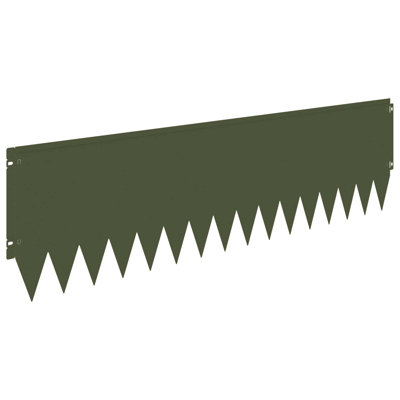 103 cm W Steel Lawn Edging Fencing with 10