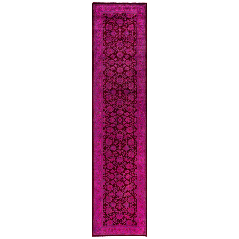 Huckstep One-of-a-Kind Runner 2'7" X 11'3" Runner Wool Area Rug Pink